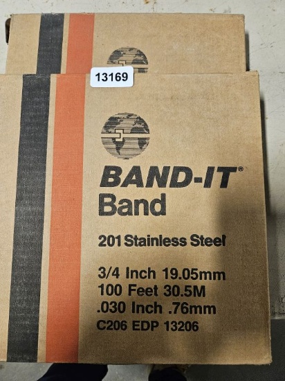 Band-it Band 201 Stainless Steel 3/4" 100 Ft - 2 Qty