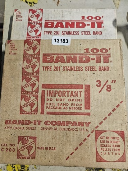 Band-it Band 201 Stainless Steel 3/8" 100 Ft - 2 Qty
