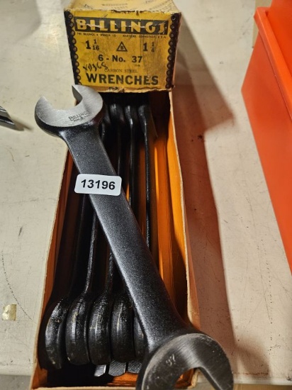 Billings 1 1/16 1 1/4 Open End Wrench - Box Full