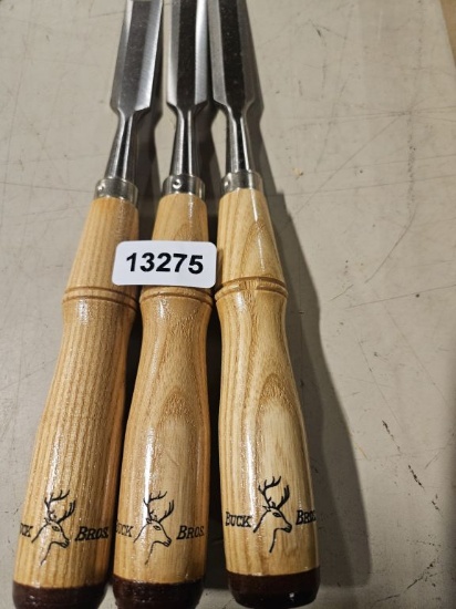 Buck Bros Wood Chisels - 3 Qty