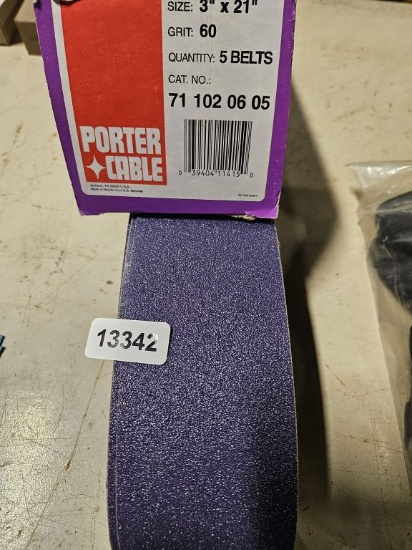 Porter Cable 3"x21" 60 Grit - 5 Belts