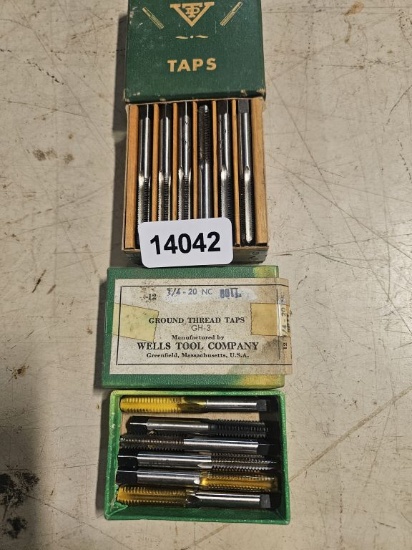 Wells Tool Co Ground Tread Taps & Tip Taps