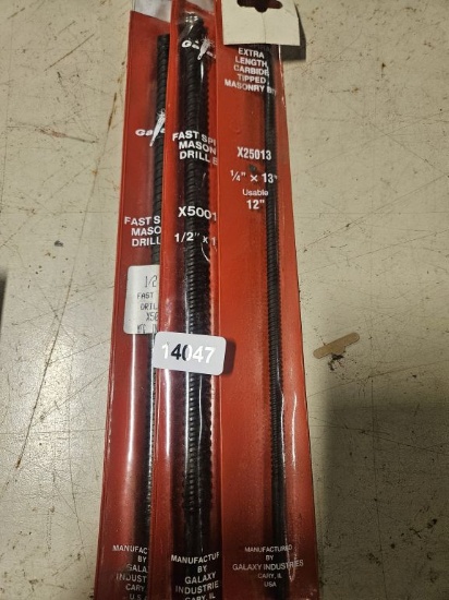 Galaxy Masonry Drill Bits - 3 Qty