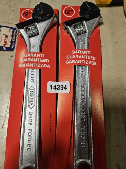 Irega 12" Adjustable Wrench - 2 Qty