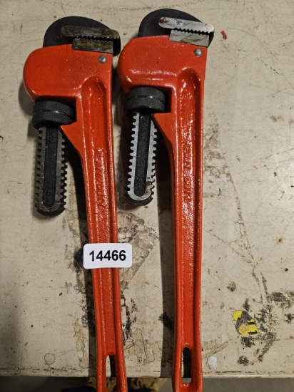 Heavy Duty Pipe Wrench - 2 Qty