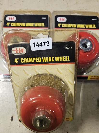 Iit 4" Crimped Wire Wheel - 3 Qty