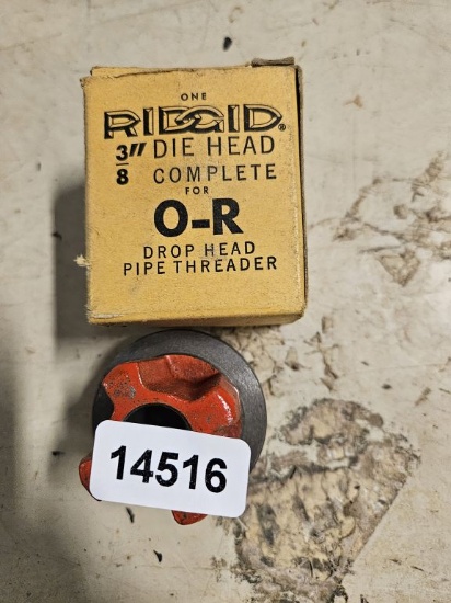 Ridgid 3" Die Head Complete For O-r Drop Head Pipethreader