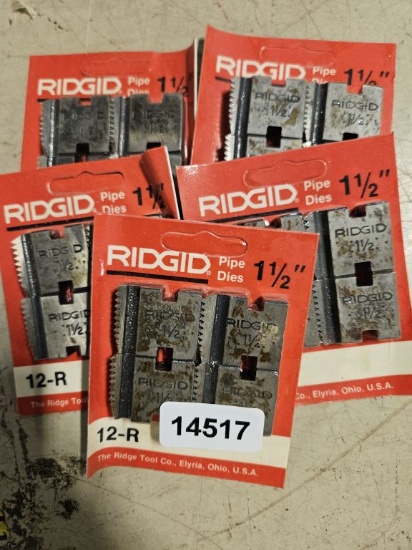 Ridgid Pipe Dies 1 1/2" - 5 Qty