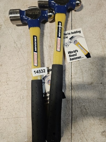 Vaughen Fiberglass Ball Peen Hammer - 2qty