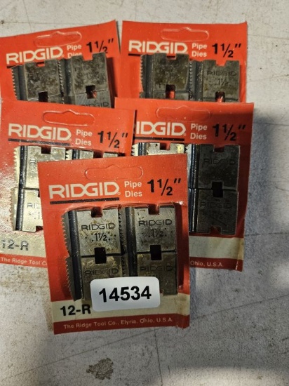 Ridgid Pipe Die 1 1/2" - 5 Qty