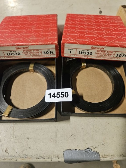 Starrett Etched Steel Tape Line Only With Hook