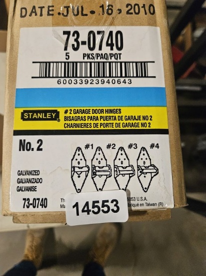 Stanley #2 Garage Door Hinges - Box Full