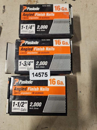 Paslode Angled Finish Nails - 3 Boxes