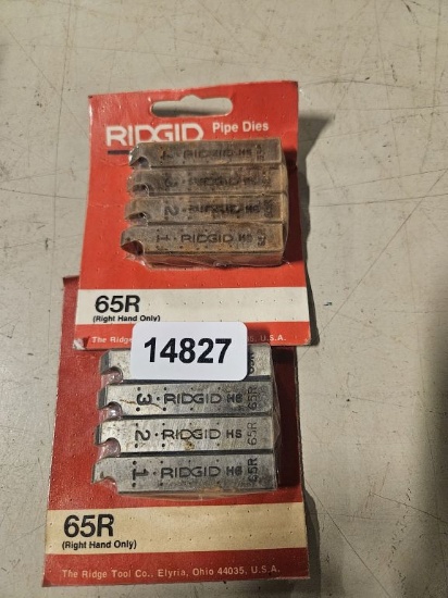 Ridgid Pipe Dies #65r Right Hand Only