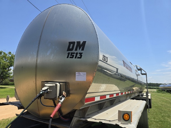 2015 Walker Stainless Steel Food Grade Tanker