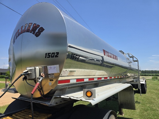 2015 Walker Stainless Steel Food Grade Tanker