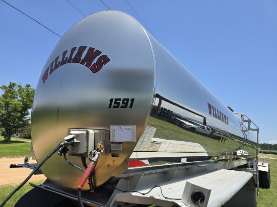 2015 Walker Stainless Steel Food Grade Tanker