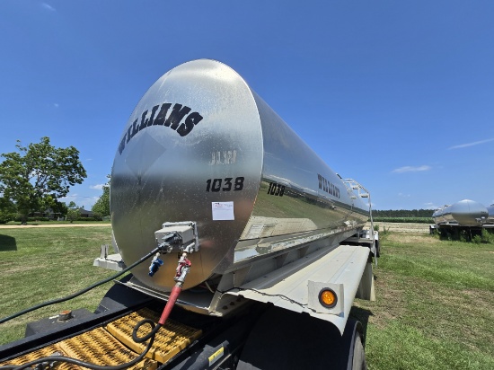 2010 Walker Stainless Steel Food Grade Tanker