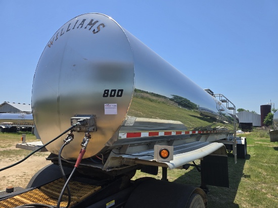 2009 Walker Stainless Steel Food Grade Tanker