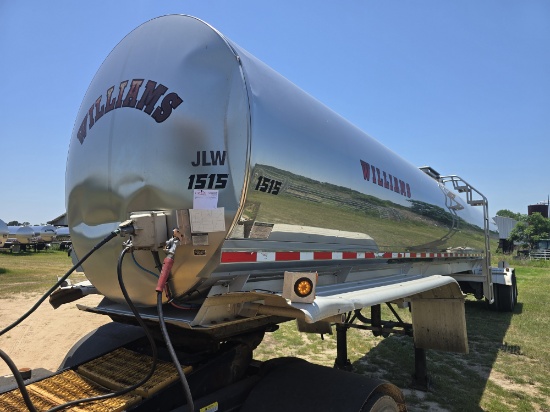 2015 Walker Stainless Steel Food Grade Tanker