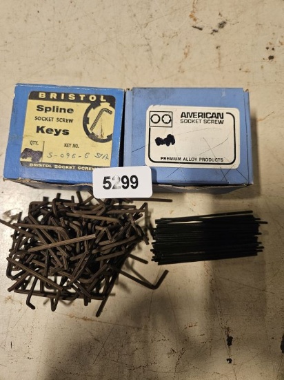 Bristol Socket Screw Keys & American Socket Screw