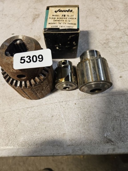 Jacobs Model 7b 3/8-24 Plain Bearing Chuck