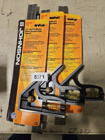 Johnson 12" English/metric Metal Combination Square