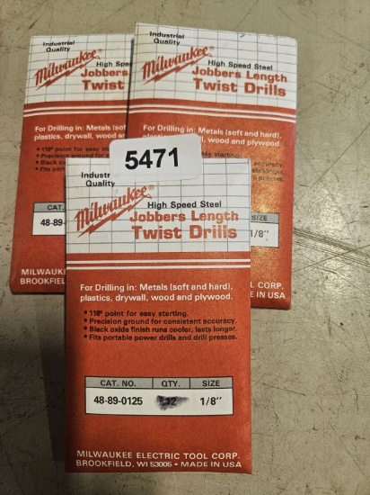 Milwaukee Jobbers Legth Twist Drills