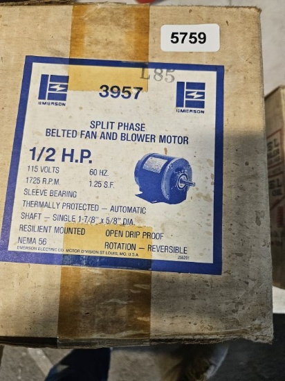 Emerson Split Phase Belted Fan And Blower Motor