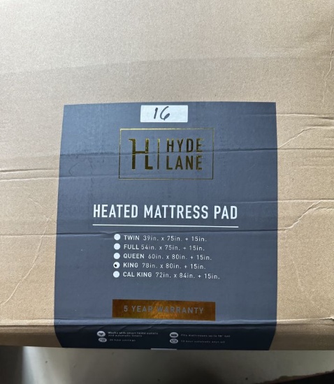 Hyde Lane Heated Mattress Pad