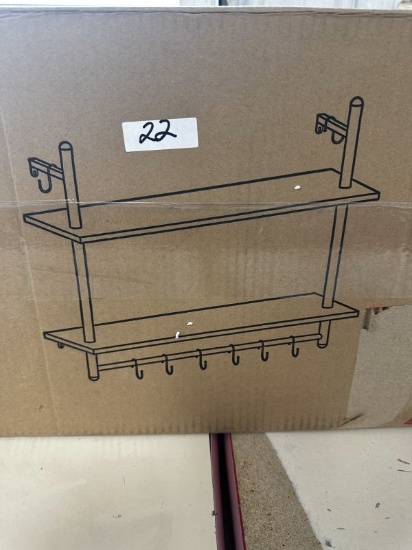 Bostoer Wall Mount Kitchen Rack With Hooks