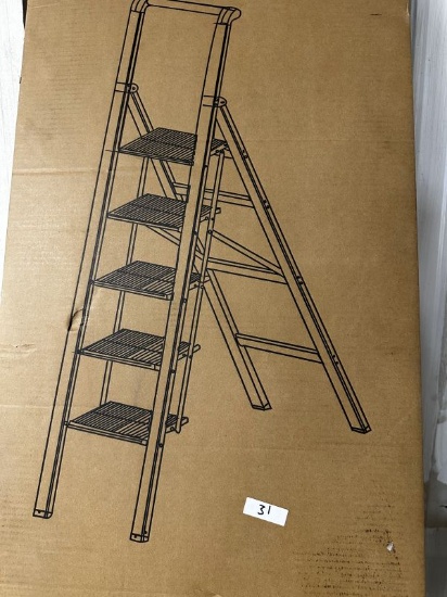 Gamegem Five Step Ladder Black