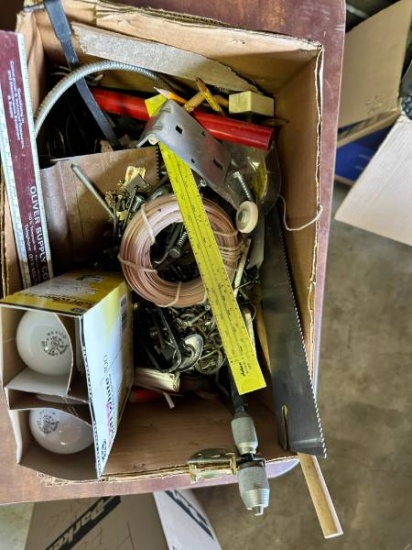Hardware  Tools Bundle GE Bulbs Hand Saw Ruler