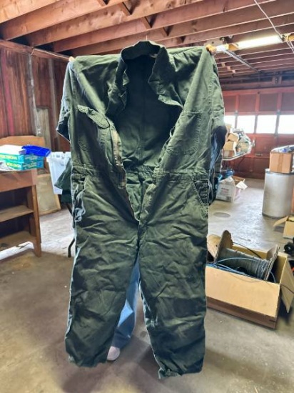 Green Workwear Coverall Suit