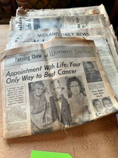 Midland Daily News  Historic Newspaper Bundle