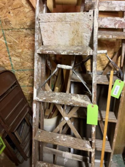 Rustic Wooden Step Ladder