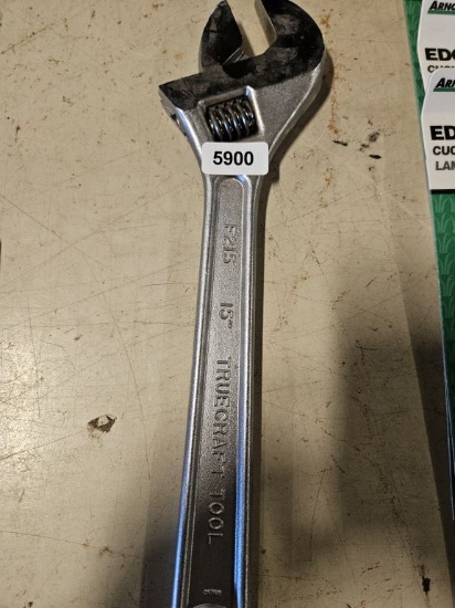 Truecraft Tool 15" Adjustable Wrench