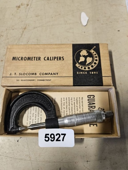 Jt Slocomb Co Micrometer Calipers