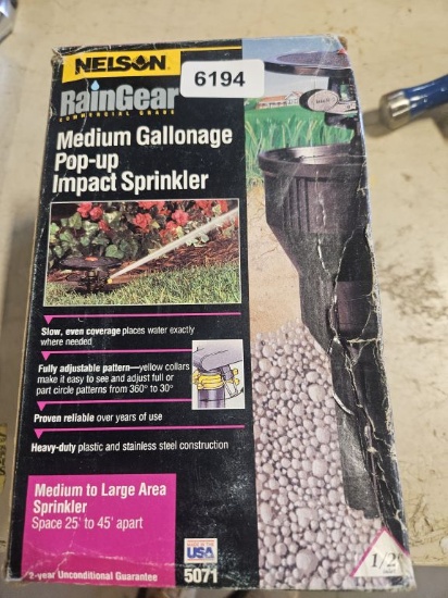 Nelson Raingear Medium Gallonage Pop Up Impact Sprinkler
