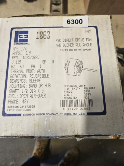 Emerson Psc Direct Drive Fan & Blower All Angle