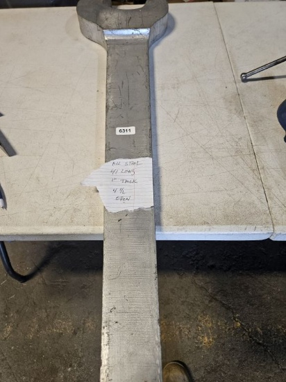 All Steel 41" Long 1" Thick 4 1/2 Open Wrench (very Heavy)