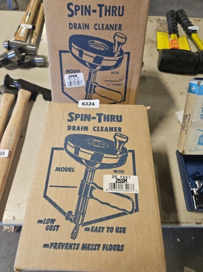 Spin-thru Drain Cleaner