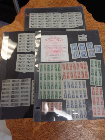 WORLD WAR II WAR RATION STAMPS & Booklets