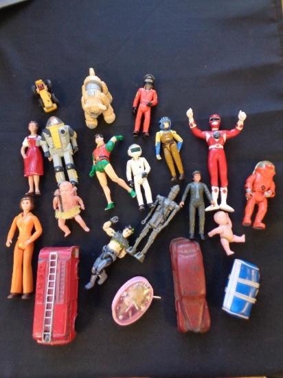 Lot of Vintage Toy Figures and Cars
