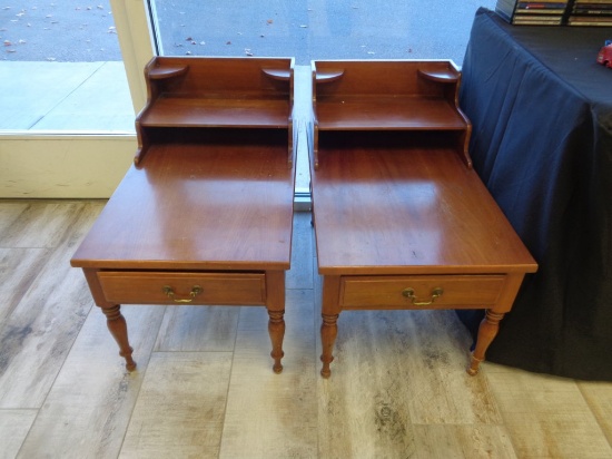Set of two - 70's era wood end tables
