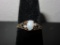 10K Gold Opal with Diamond Accents Ring Sz 6