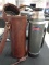 Rugged  American Thermos and Leather Case