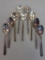Lot of 9 silver plated spoons