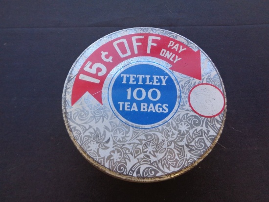 Vintage Tetley Tea Tin