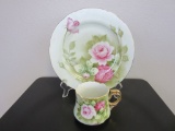 Lefton China Heritage Green Tea Cup  and 9
